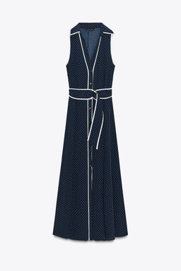 POLKA DOT MIDI DRESS - Zara фото 12