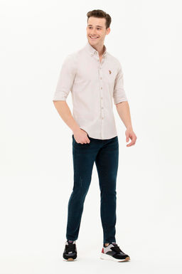 U. S. Polo Assn / Мужская базовая рубашка с длинным рукавом Stone - U.s. polo assn фото 14