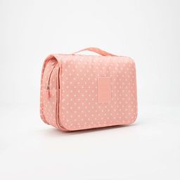 Косметичка-несессер на липучках, с крючком, цвет розовый