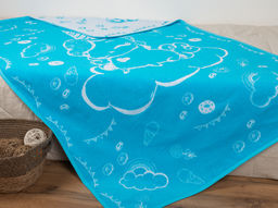 Плед 5с081.400.1 Единорожек-праздник(бирюза10) 103х160 см