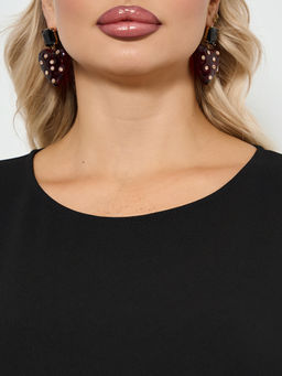 Платье 0287-1с черный каменный - Dora фото 84