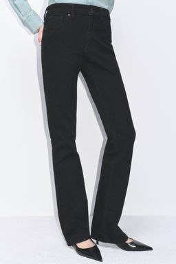 JEANS ZW COLLECTION BOOTCUT TIRO MEDIO / Negro - Zara фото 5