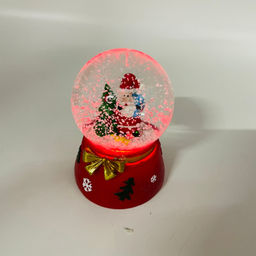 Новогодний декор - Снежный шар 10 см (стекло, свет) в ассортименте - Ип лебедев о.ю фото 8