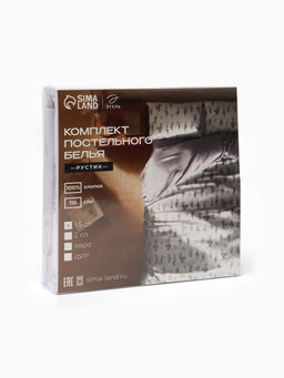 Постельное бельё 1.5-спальное «Этель. Рустик», 100% хлопок, сатин
