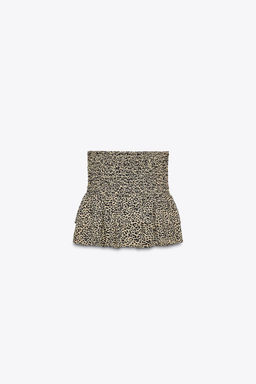 WIDE-WAIST BERMUDA SHORTS WITH RUFFLES - Zara фото 7