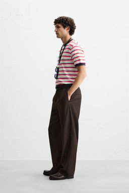 STRIPED CONTRAST T-SHIRT - Zara фото 4
