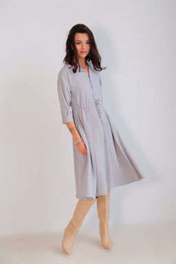 Martichelli Платье светло-серое  фото 5