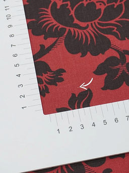 Перкаль Бажена цв.красный, ш.1.5м, хлопок-100%, 120гр/м.кв - Купава фото 6