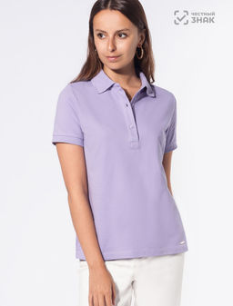 Футболка-поло из трикотажа пике с эластаном. - Vilatte фото 6