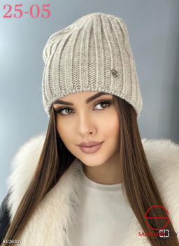 Шапка зимняя женская на флисе