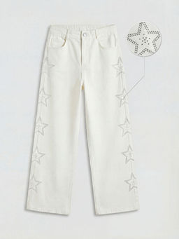 Wideleg Ta?l? K?z ?ocuk Pantolon