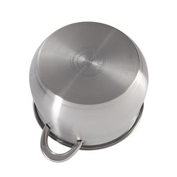 1746 GIPFEL Кастрюля SERENADE 24x15,5см/7л со стеклянной крышкой. Материал: нерж. сталь 18/10. Толщина 0,6мм  фото 3