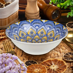 Салатник керамика, круглый, 18 см, Мантра, Y6-6014 (422274) /DANIKS/