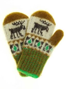 Варежки детские "Лось" 0404-3