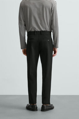 PANTAL?N CHINO ESTRUCTURA CONFORT / Negro - Zara фото 3
