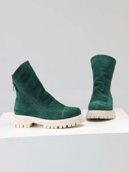 Ботинки EDART 233.1541 be. Зеленый замша/байка - Ed'art фото 14