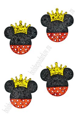 Лазерная вырубка из кожзама "Мультик №10" 4,5*4,5 см (10 шт) несклеенная