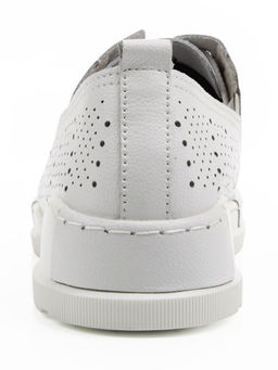 03-YB13-2 WHITE Полуботинки летние женские (натуральная кожа)