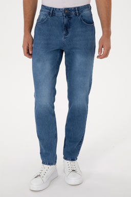 Erkek A__k Mavi Jean Tapered Fit Pantolon - U.s. polo assn фото 2