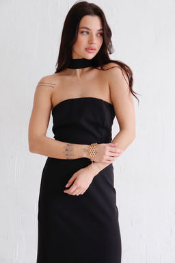 11736 Платье открытое чёрное - Martichelli фото 3