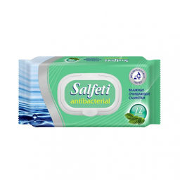 Салфетки влажные SALFETI №72 антибактер. очищающие с пласт клапаном арт. 48397