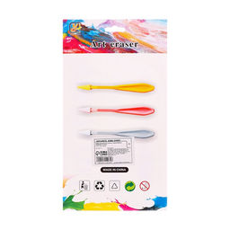 Набор мастихинов для растирки 2 штуки, с дополнительными насадками, ластиками, 10 штук