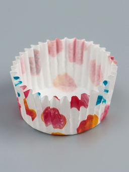 Цена за 300 шт. Форма для выпечки и упаковки конфет бумажная UPAK LAND «Сердца», 3.5×2 см, одноразовая, белая