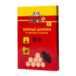 NADZOR борные шарики от тараканов и муравьев (8шт)