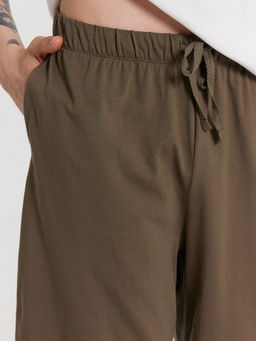 Шорты домашние мужские трикотажные коричневые