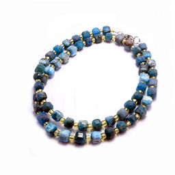 Бусы из граненного камня Амазонит 4мм 45см