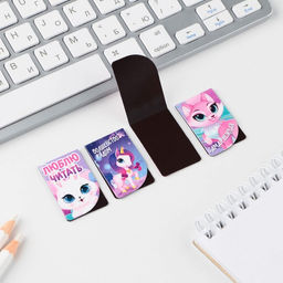 Цена за 4 шт. Магнитные закладки мини С днем 8 марта, 4 шт.