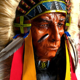 Панно «Индеец Котори», 40×15×60 см, МИКС