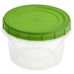 Контейнер пластмассовый 0,7л, д12,5см, h8,5см, универсальный, полипропилен, цвета микс (Россия) - Домашняя мода фото 2