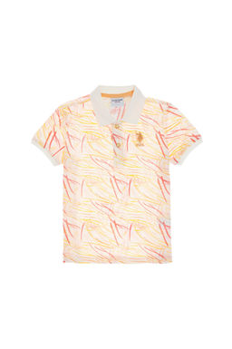 Erkek _ocuk Krem Polo Yaka Ti__rt Sepette S_rpriz _ndirim