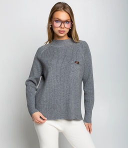 Джемпер #КТ8210, серый