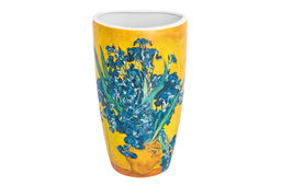 Ваза 1,5 л 12,5*9,5*22 см "Ирисы в вазе" NEW BONE CHINA