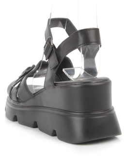 08-PEAG34-2 BLACK Босоножки женские (натуральная кожа)