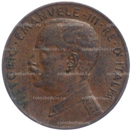 Монета 2 чентезимо 1917 года Италия