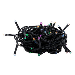 ULD-S1000-100/DGA MULTI-3 IP20 Гирлянда светодиодная, 10м. 100 светодиодов. Белый, желтый, зеленый, красный, розовый, синий свет. Провод зеленый. ТМ Uniel