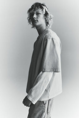 Camiseta lavada Boxy Fit - H&m фото 3