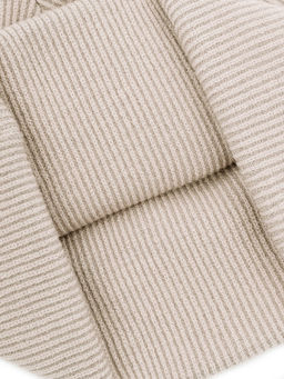 Шапка жен. виск+нейл+каш LB-A53067 white/sand