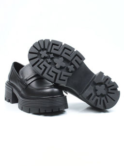 03-C1815-1 BLACK Лоферы женские (натуральная кожа) - Фабричный китай фото 16