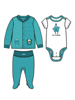 PlayToday / Комплект для мальчика: боди, кофта, ползунки фото 5