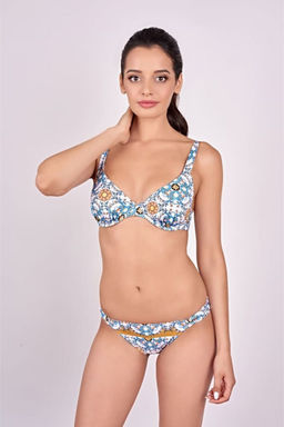 -72% ТРУСЫ КУПАЛЬНЫЕ ЖЕН. Milavitsa 480018/182 белый набивной  фото 4