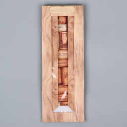 Пакет подарочный под бутылку, упаковка, «Пожелания», 36×13×10 см