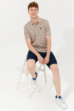 Мужская футболка цвета хаки с воротником-поло Неожиданная скидка в корзине - U.s. polo assn фото 2