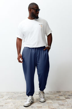 TRENDYOL MAN Buyuk Beden Indigo Oversize Rahat %100 Pamuklu Esofman Alt? TMNSS24AJ00001 - Trendyolmilla фото 20
