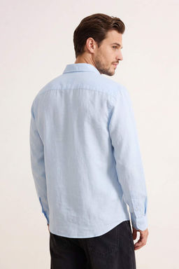 Ac?k Mavi Regular Erkek Gomlek TMNSS26GO00008