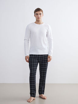 Standart Kal?p Ekose Erkek Pijama Alt