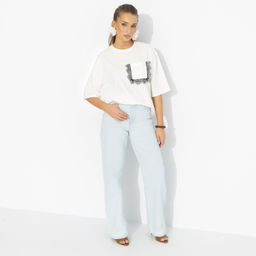 Футболка из мягкого хлопка, На стильной волне (белая) - Charutti фото 2